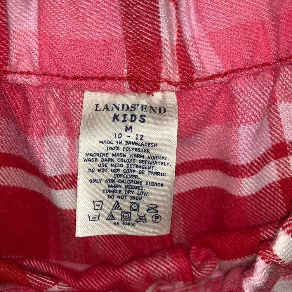 Lands End Kids‎ Girls Pajama Set Medium 10-12